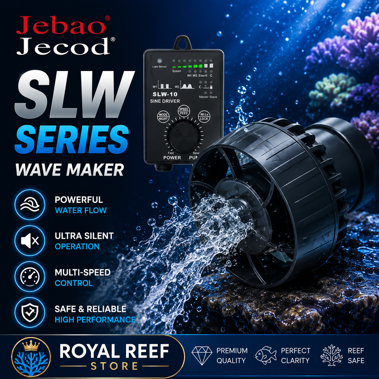 Marine Aquarium Wave Maker - Jebao Jecod SLW Series Constant Manual