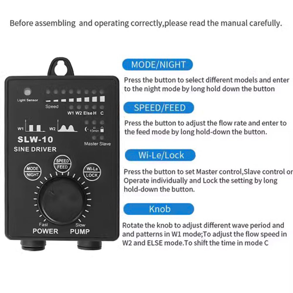 Jebao Jecod SLW Series Constan - Marine Aquarium Wave Maker avis et prix
