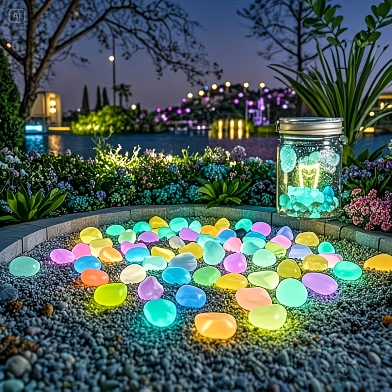 300PCS Luminous Pebble Set,0.9 - Aquarium Marine Plants avis et prix