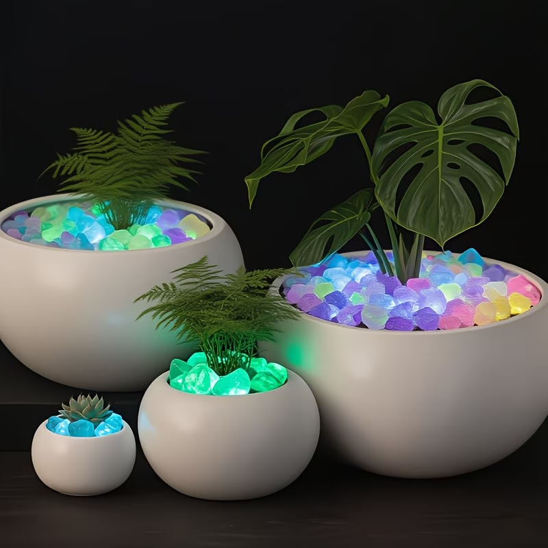 300PCS Luminous Pebble Set,0.9 - Aquarium Marine Plants avis et prix
