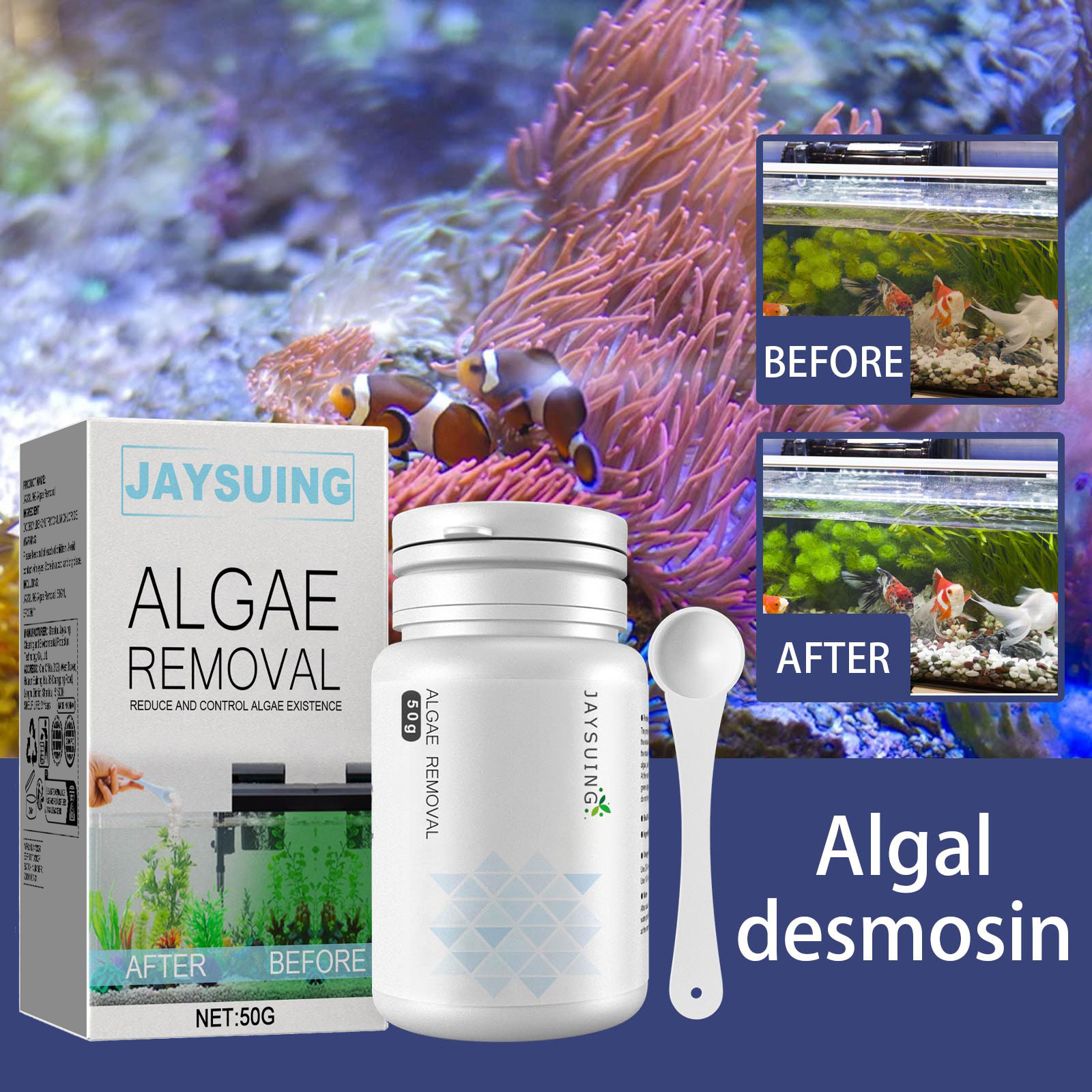 Algae and moss remover; green  - Aquarium Marine Plants avis et prix