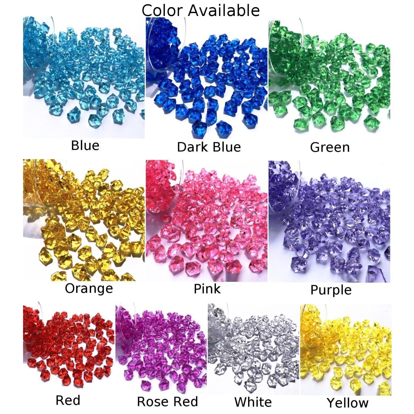 200pcs/pack Acrylic Crystal Ge - Aquarium Marine Plants avis et prix