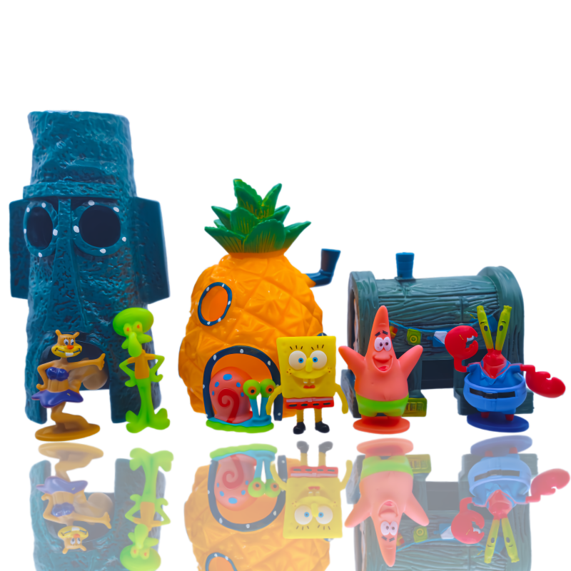 6pcs SpongeBob Fish Tank Decor - Marine Aquarium Tanks avis et prix