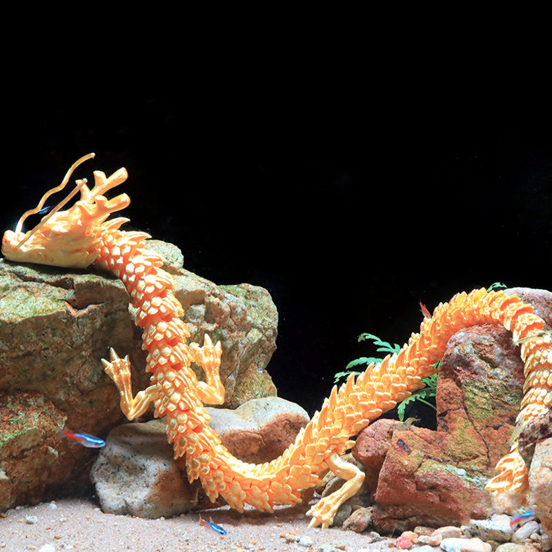 3D Printed Conjoined Dragon Or - Aquarium Marine Plants avis et prix