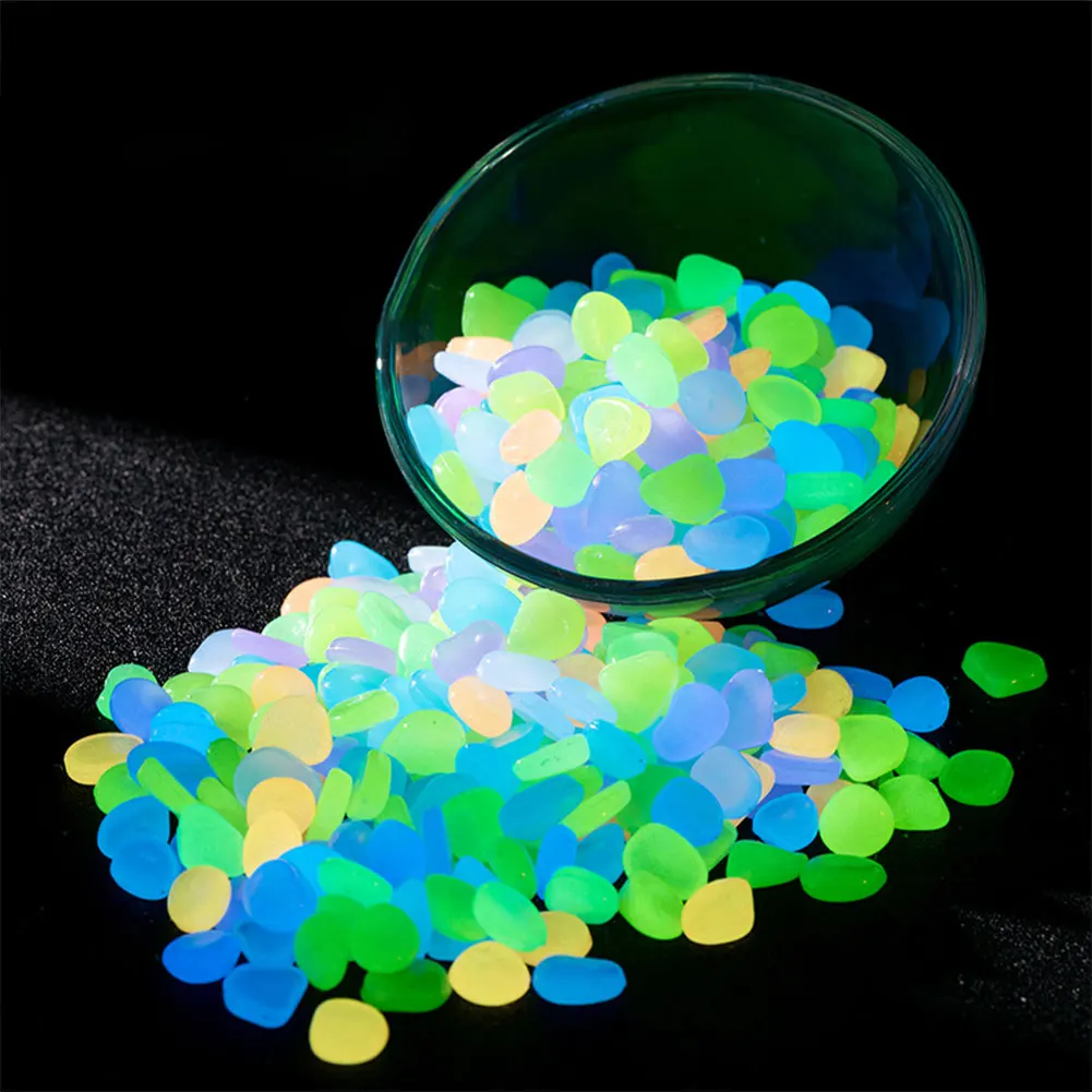 100Pcs Pebbles Glow In The Dar - Marine Aquarium Tanks avis et prix