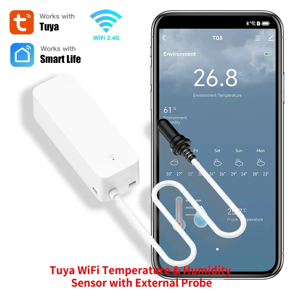 Tuya WiFi Temperature Humidity - Aquarium Marine Plants avis et prix