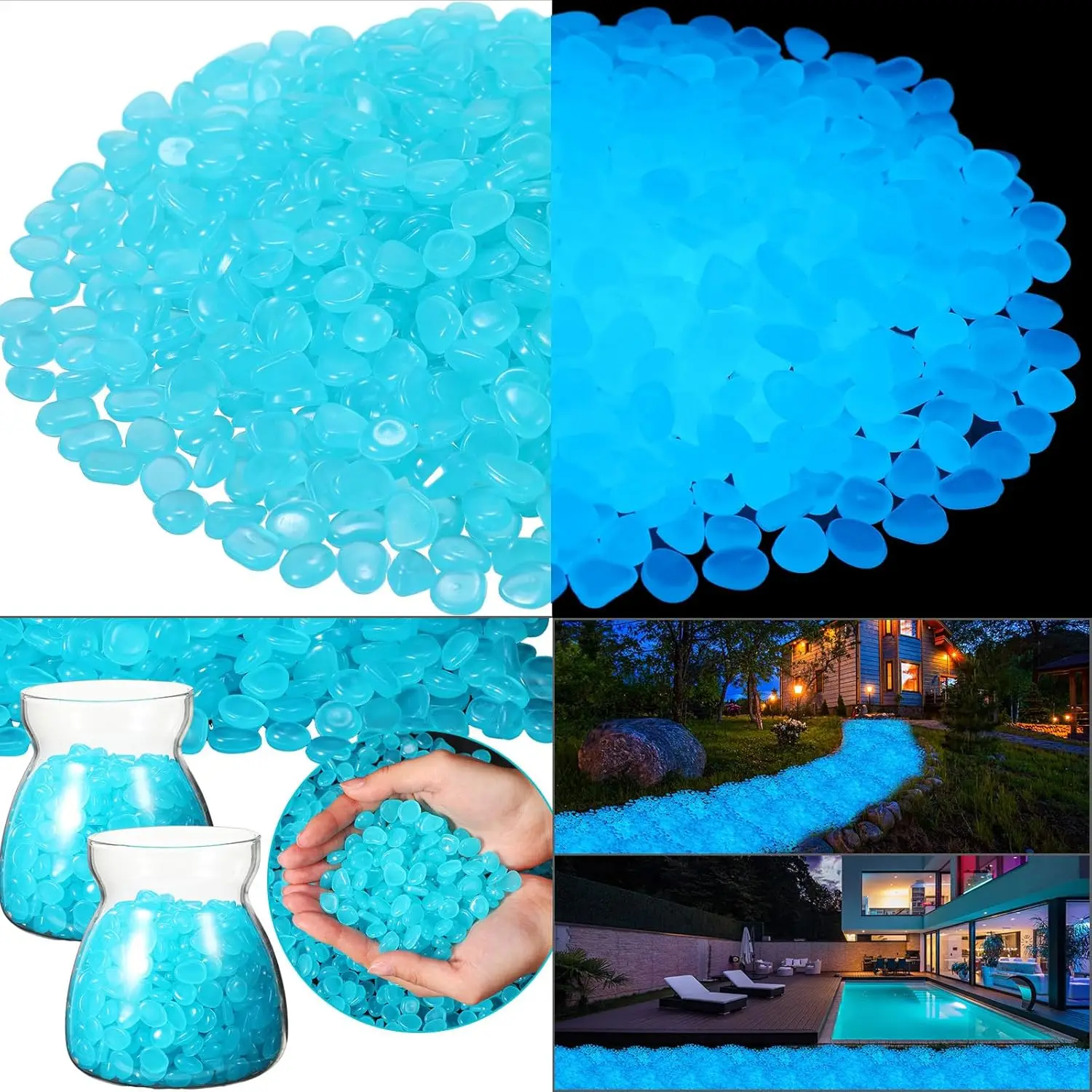 500Pcs Glow in The Dark Garden - Marine Aquarium Tanks avis et prix
